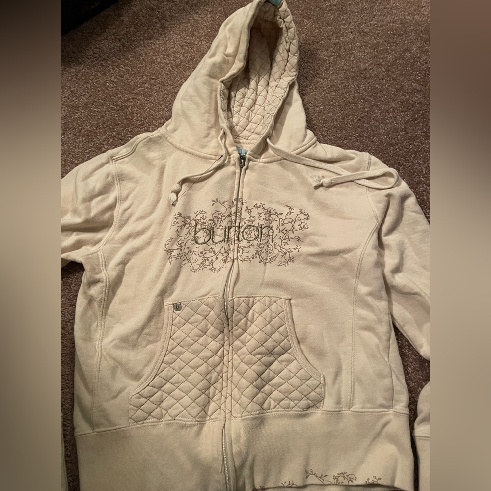 large Burton zip up hoodie